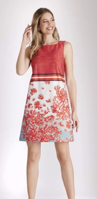 kurzes kleid faduna aus bio baumwolle in a linie